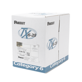 Bobina de Cable UTP 305 m. de Cobre TX6-28®, Azul, Categoría 6, Diámetro Reducido (28 AWG), CM/LSZH, de 4 pares